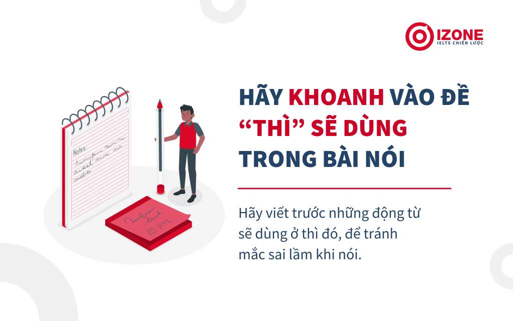 viết trước thì của động từ trong bài nói sẽ giúp bạn dùng đúng ngữ pháp khi nói 