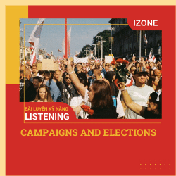 Bài luyện kỹ năng Listening: CAMPAIGNS AND ELECTIONS