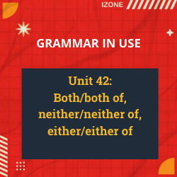 Grammar In Use – Unit 42: Both/both of, neither/neither of, either/either of