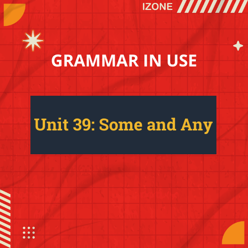 Grammar In Use – Unit 39: Some and Any