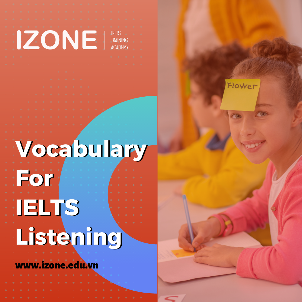 Vocabulary For IELTS Listening – Tổng hợp từ vựng phần thi nghe (PDF)