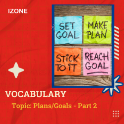 Từ vựng Speaking – Topic Plans/Goals – Part 2