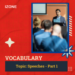 Từ vựng Speaking – Topic Speeches – Part 1