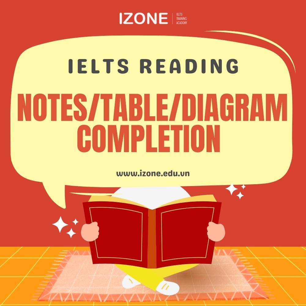 Tip làm bài Notes/Table/Diagram Completion IELTS Reading đơn giản