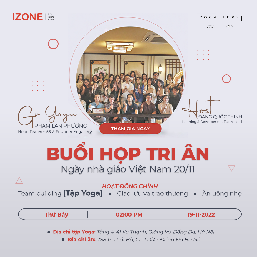 IZONE HỌP MẶT GIẢNG VIÊN x TRI ÂN 20/11