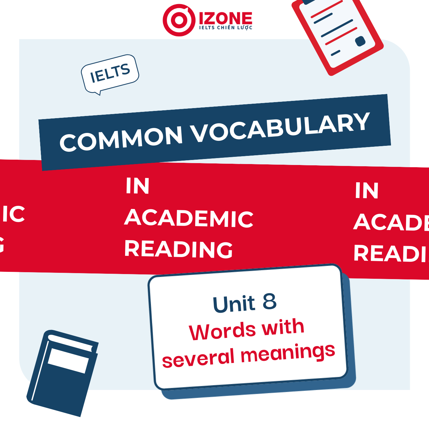 Common vocabulary in Academic Reading – Unit 8 – Words with several meanings