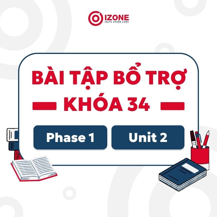 Bài tập bổ trợ khóa 34 – Phase 1 – Unit 2