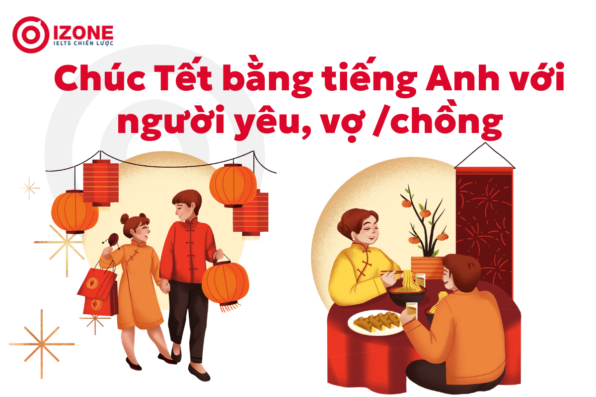 Những lời chúc Tết bằng tiếng Anh với người yêu, vợ chồng ý nghĩa