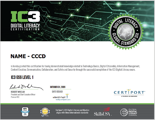 các loại chứng chỉ tin học: Chứng chỉ Digital Literacy Certification (IC3)