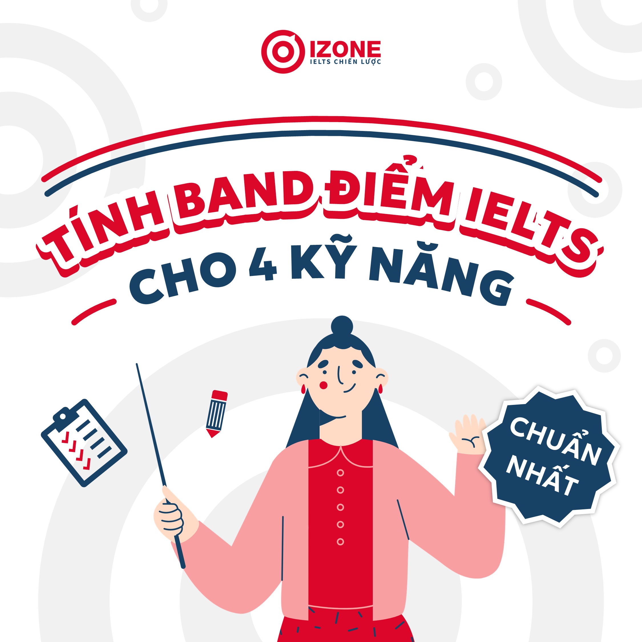 [MỚI NHẤT] Hướng dẫn tính band điểm IELTS cho 4 kỹ năng chuẩn nhất