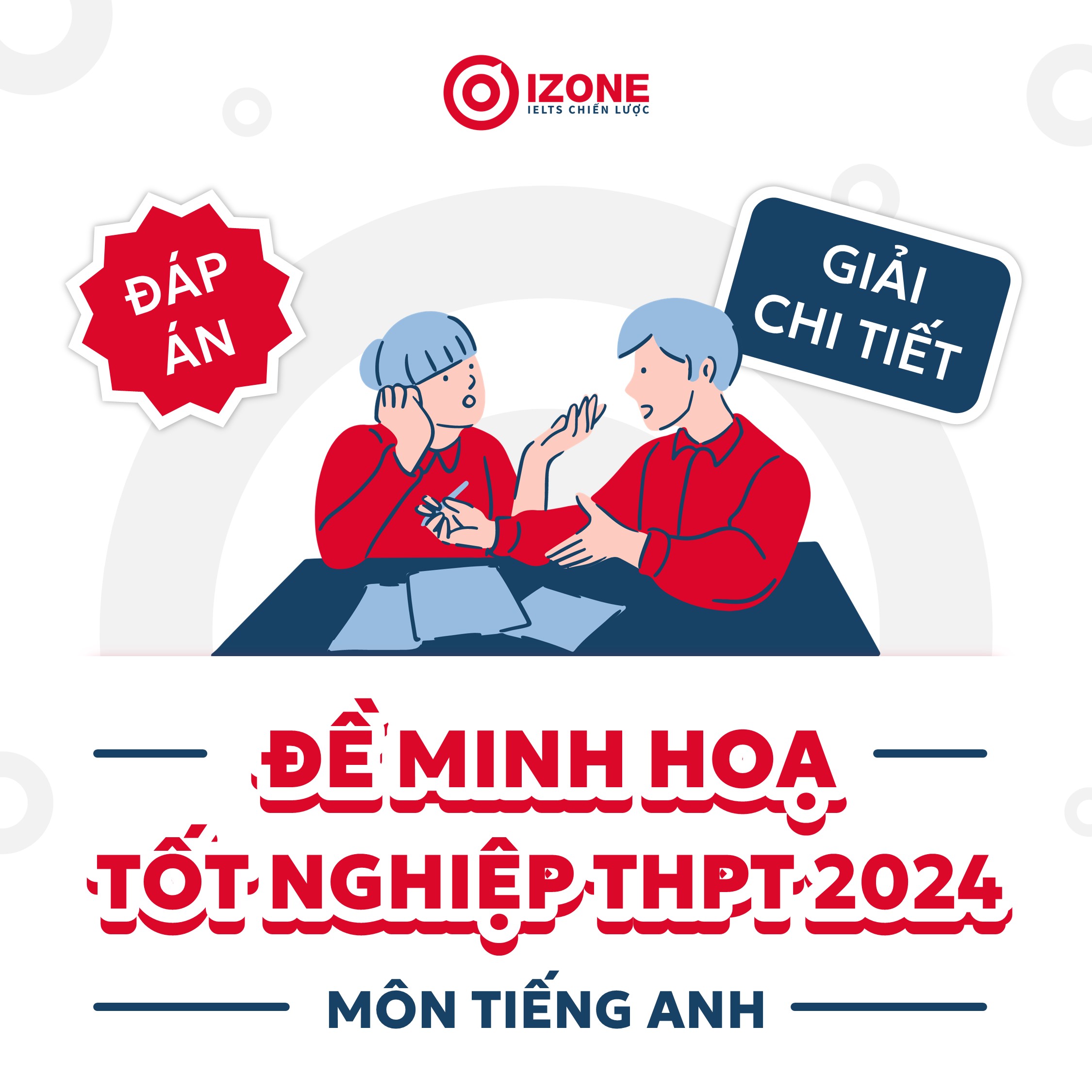 Đáp án và Giải chi tiết Đề thi minh họa tốt nghiệp THPT môn tiếng Anh năm 2024