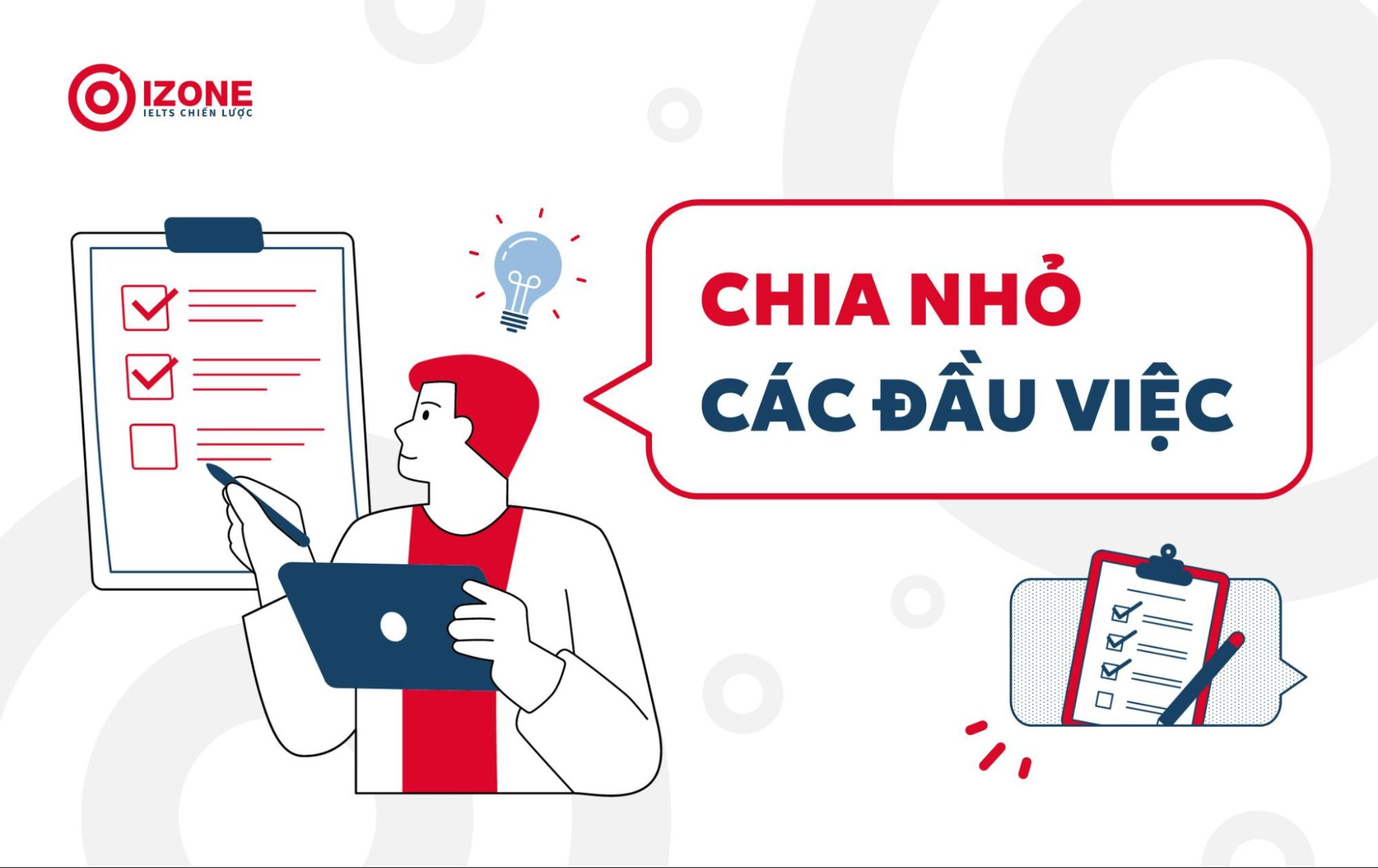 bí quyết tạo động lực làm việc và đi làm để thành công: chia nhỏ các đầu việc