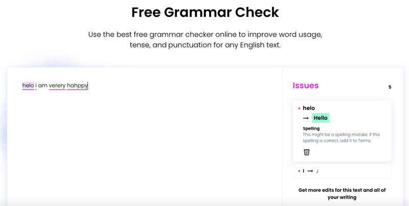 Web check lỗi ngữ pháp Tiếng Anh phổ biến grammar check