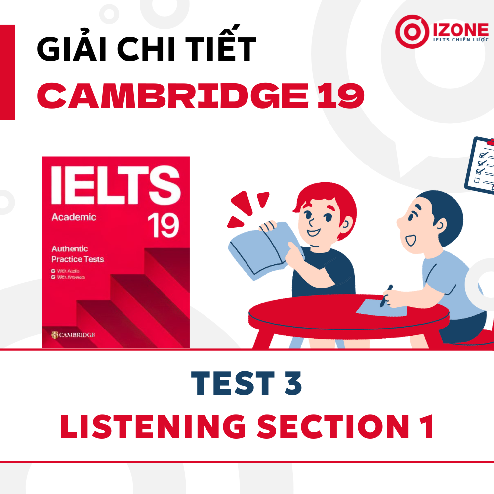 Giải chi tiết Cam 19 – Test 3 – Listening Section 1 – Local food shops