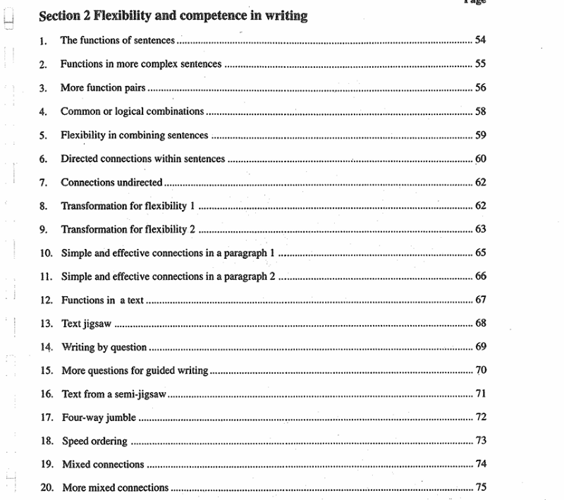 Bố cục sách Academic Writing for IELTS section 2