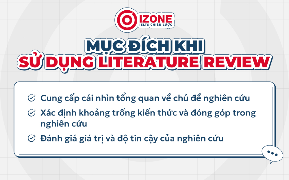 3 mục đích chính của Literature Review