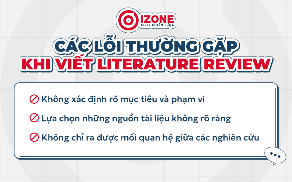 Khi viết Literature Review thường gặp lỗi gì?