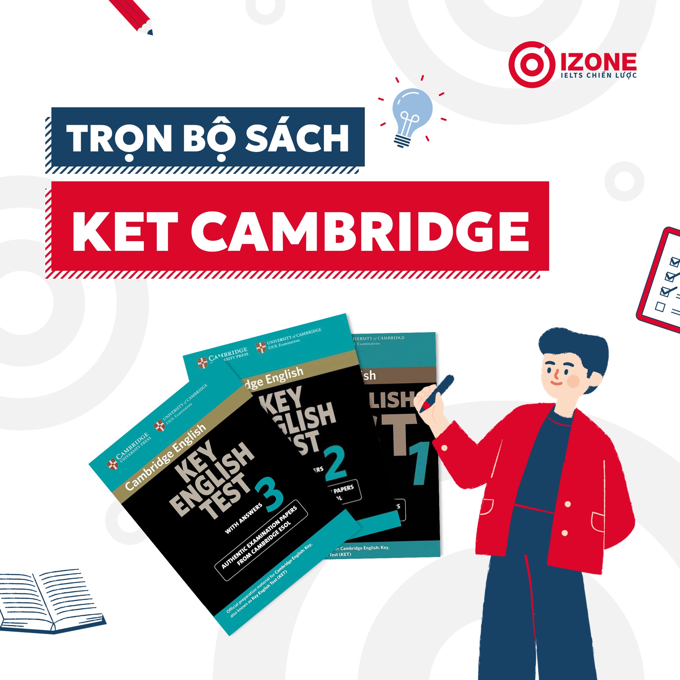 Trọn bộ sách KET Cambridge miễn phí [PDF + Audio]