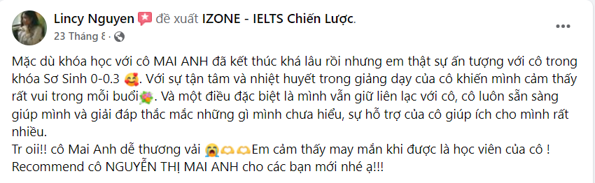 review giảng viên IZONE