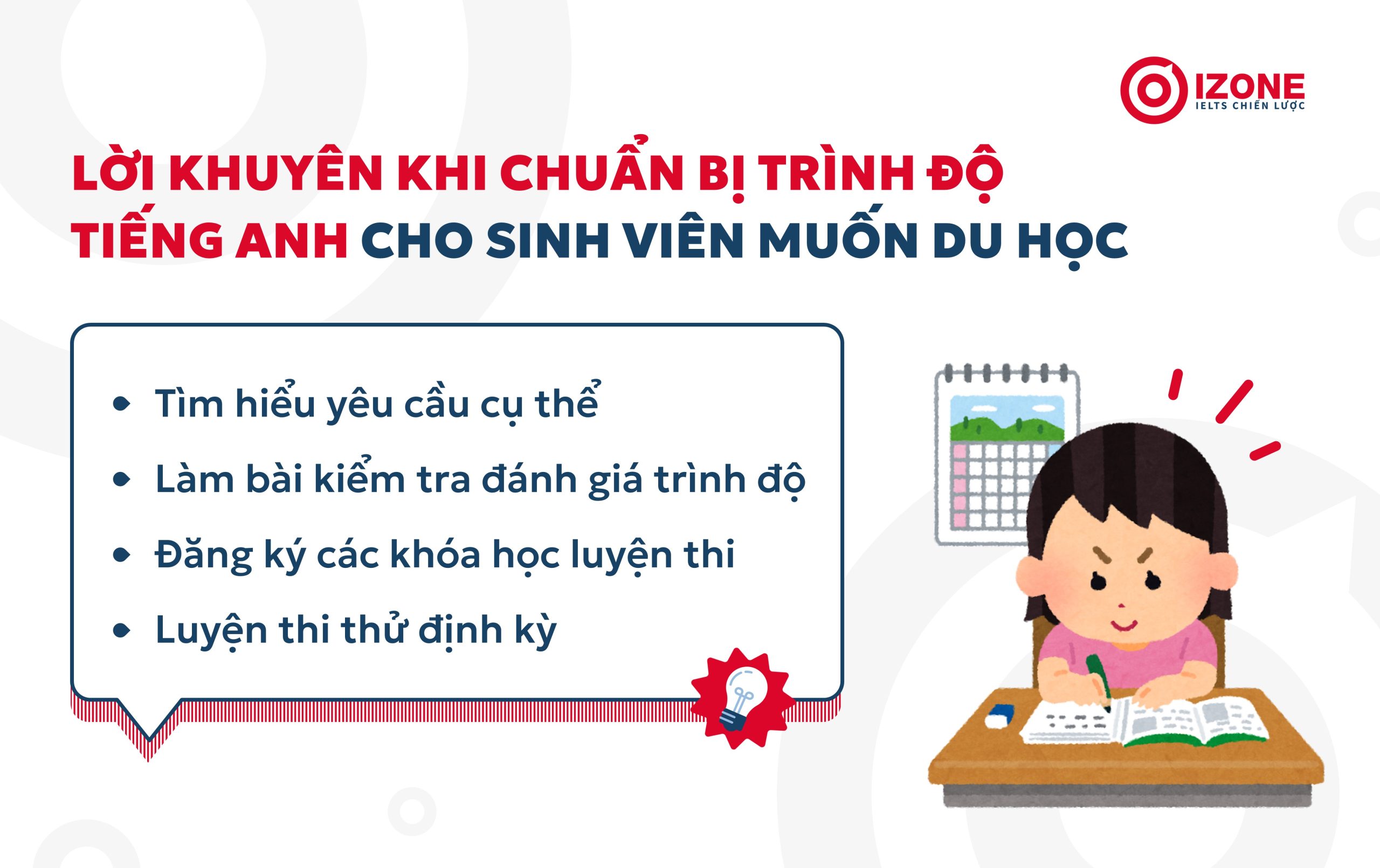 Lời khuyên khi chuẩn bị trình độ tiếng Anh để đi du học