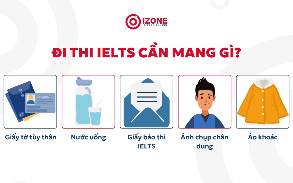 Những vật dụng cần đem theo khi đi thi IELTS