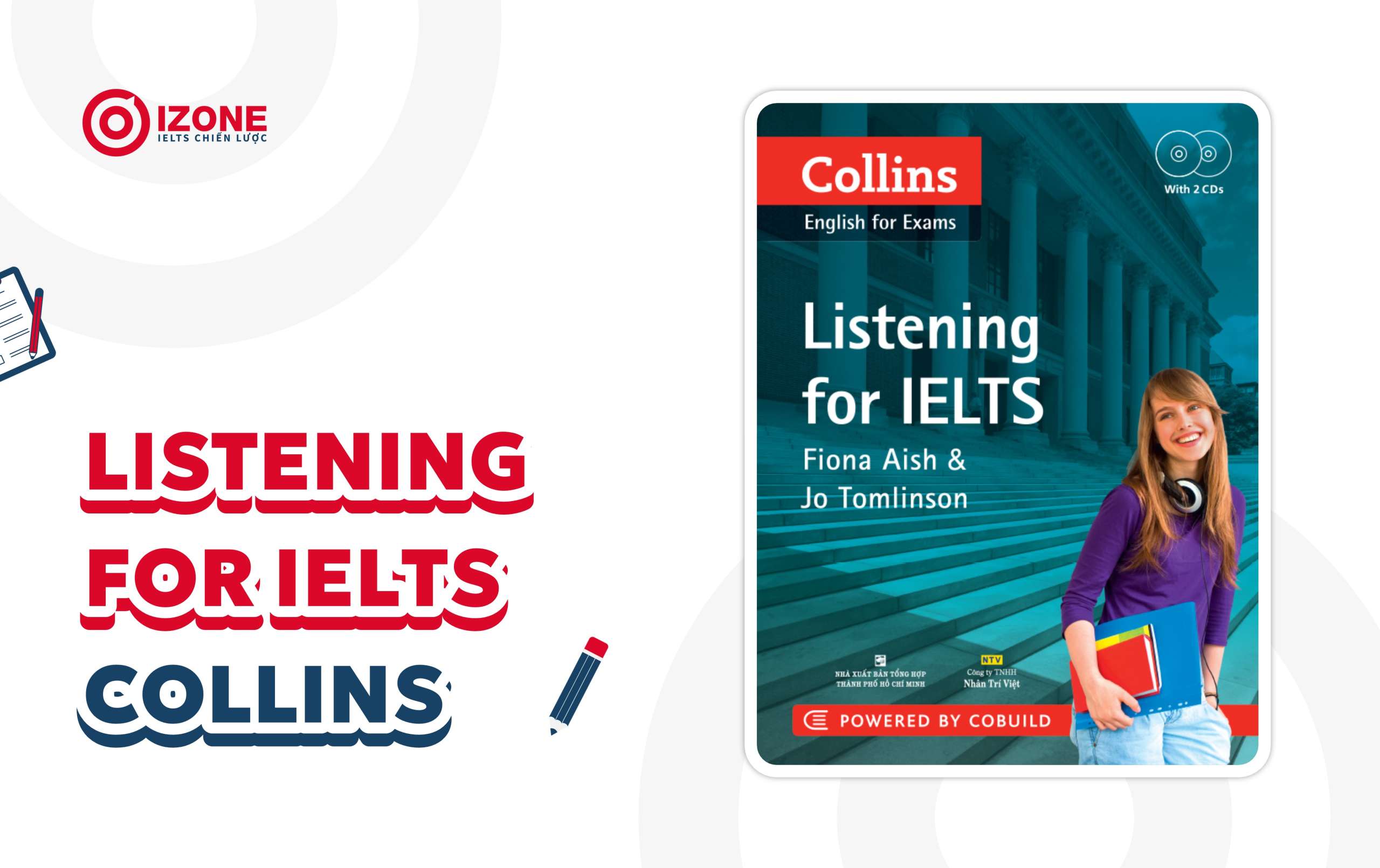 Bìa sách Listening for IELTS Collins