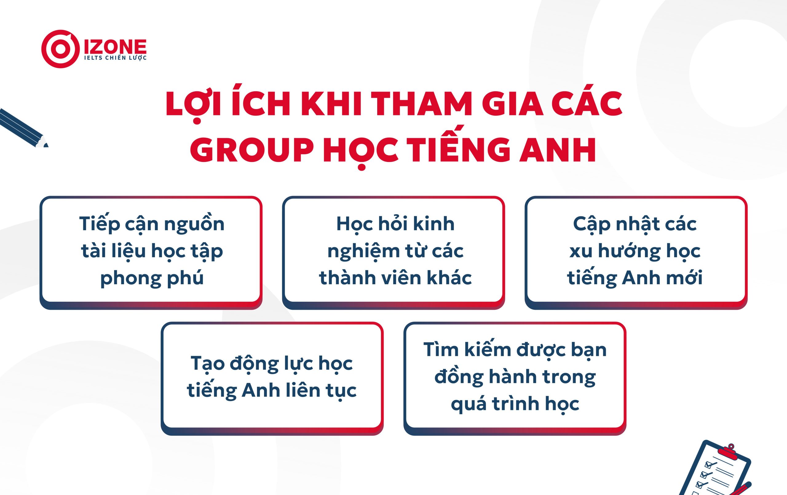 Lợi ích khi tham gia các group học tiếng Anh 