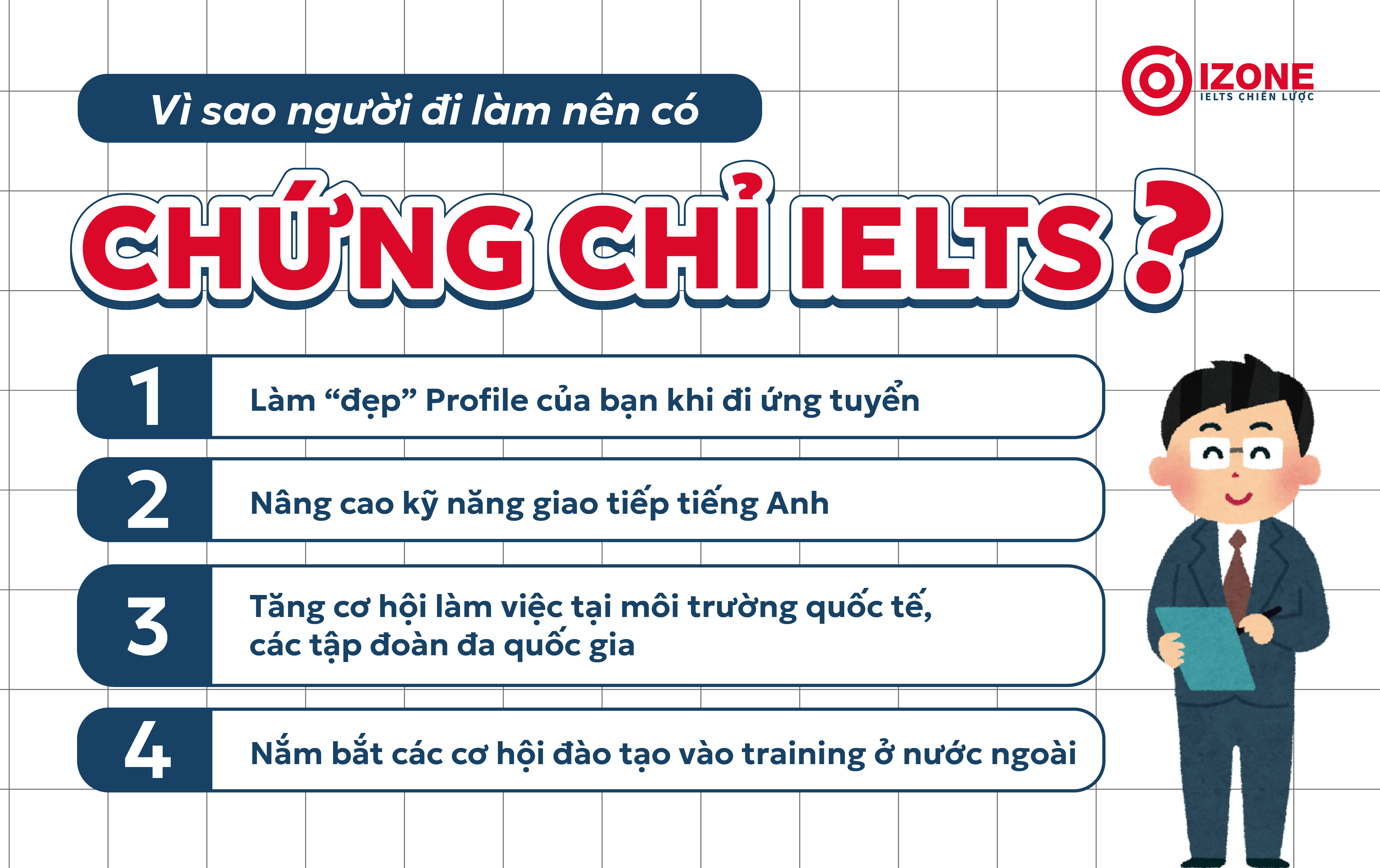 Các lợi ích khi học chứng chỉ IELTS cho người đi làm 