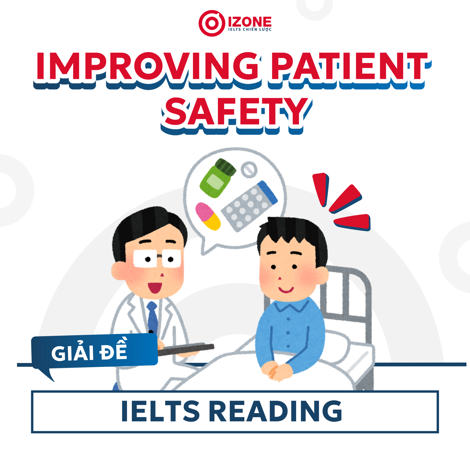 [Đáp án và Giải thích chi tiết] Improving Patient Safety IELTS Reading